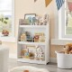 Детска Етажерка GINGER HOME, Дървен Органайзер за Книжки и Играчки, Бял Цвят, за Уютната Детска Стая Детска Етажерка GINGER HOME, Дървен Органайзер за Книжки и Играчки, Бял Цвят, за Уютната Детска Стая