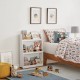 Детска Етажерка GINGER HOME, Дървен Органайзер за Книжки и Играчки, Бял Цвят, за Уютната Детска Стая Детска Етажерка GINGER HOME, Дървен Органайзер за Книжки и Играчки, Бял Цвят, за Уютната Детска Стая