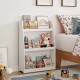 Детска Етажерка GINGER HOME, Дървен Органайзер за Книжки и Играчки, Бял Цвят, за Уютната Детска Стая Детска Етажерка GINGER HOME, Дървен Органайзер за Книжки и Играчки, Бял Цвят, за Уютната Детска Стая