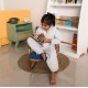 Детска Етажерка GINGER HOME, Дървен Органайзер за Книжки и Играчки, Бял Цвят, за Уютната Детска Стая Детска Етажерка GINGER HOME, Дървен Органайзер за Книжки и Играчки, Бял Цвят, за Уютната Детска Стая