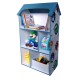 Детска етажерка GINGER HOME - Къщичка MONSTER, Синя за съхранение на играчки и книжки Детска етажерка GINGER HOME - Къщичка MONSTER, Синя за съхранение на играчки и книжки
