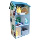 Детска етажерка GINGER HOME - Къщичка MONSTER, Синя за съхранение на играчки и книжки Детска етажерка GINGER HOME - Къщичка MONSTER, Синя за съхранение на играчки и книжки