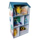 Детска етажерка GINGER HOME - Къщичка MONSTER, Синя за съхранение на играчки и книжки Детска етажерка GINGER HOME - Къщичка MONSTER, Синя за съхранение на играчки и книжки