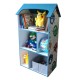 Детска етажерка GINGER HOME - Къщичка MONSTER, Синя за съхранение на играчки и книжки Детска етажерка GINGER HOME - Къщичка MONSTER, Синя за съхранение на играчки и книжки