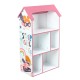 Детска етажерка GINGER HOME - Къщичка SUPER GIRL, Розова за съхранение на играчки и книжки Детска етажерка GINGER HOME - Къщичка SUPER GIRL, Розова за съхранение на играчки и книжки