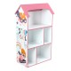 Детска етажерка GINGER HOME - Къщичка SUPER GIRL, Розова за съхранение на играчки и книжки Детска етажерка GINGER HOME - Къщичка SUPER GIRL, Розова за съхранение на играчки и книжки