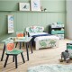 Детска Етажерка GINGER HOME, Органайзер за Играчки с Кутии за Съхранение DINOSAUR