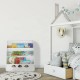 Детска Етажерка GINGER HOME с 3 Отделения за Съхранение на Книжки, Облак, Бяла Детска Етажерка GINGER HOME с 3 Отделения за Съхранение на Книжки, Облак, Бяла