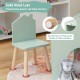 Детска Маса GINGER HOME с 2 Столчета - Мултиактивна Къщичка с Черна Дъска, Плот за Рисуване и Четене Детска Маса GINGER HOME с 2 Столчета - Мултиактивна Къщичка с Черна Дъска, Плот за Рисуване и Четене