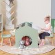 Детска Маса GINGER HOME с 2 Столчета - Мултиактивна Къщичка с Черна Дъска, Плот за Рисуване и Четене Детска Маса GINGER HOME с 2 Столчета - Мултиактивна Къщичка с Черна Дъска, Плот за Рисуване и Четене