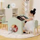 Детска Маса GINGER HOME с 2 Столчета - Мултиактивна Къщичка с Черна Дъска, Плот за Рисуване и Четене Детска Маса GINGER HOME с 2 Столчета - Мултиактивна Къщичка с Черна Дъска, Плот за Рисуване и Четене