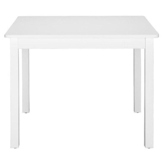 Детска Маса с 4 Столчета GINGER HOME, Дървен Комплект за Игра и Учение, Бял, 66x56x48 см Детска Маса с 4 Столчета GINGER HOME, Дървен Комплект за Игра и Учение, Бял, 66x56x48 см
