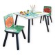 Детска Маса със Столчета GINGER HOME за Рисуване, Игра, Хранене, Дървена, DINOSAUR Детска Маса със Столчета GINGER HOME за Рисуване, Игра, Хранене, Дървена, DINOSAUR