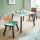 Детска Маса със Столчета GINGER HOME за Рисуване, Игра, Хранене, Дървена, DINOSAUR Детска Маса със Столчета GINGER HOME за Рисуване, Игра, Хранене, Дървена, DINOSAUR