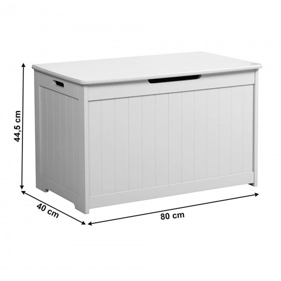 Детска Ракла за Играчки и Пейка 2 в 1 GINGER HOME Дървена JWTR-3086 WHITE Детска Ракла за Играчки и Пейка 2 в 1 GINGER HOME Дървена JWTR-3086 WHITE
