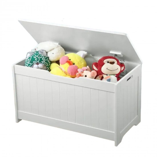 Детска Ракла за Играчки и Пейка 2 в 1 GINGER HOME Дървена JWTR-3086 WHITE Детска Ракла за Играчки и Пейка 2 в 1 GINGER HOME Дървена JWTR-3086 WHITE