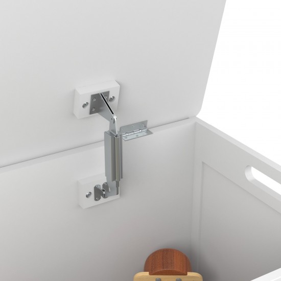 Детска Ракла за Играчки и Пейка 2 в 1 GINGER HOME Дървена JWTR-3086 WHITE Детска Ракла за Играчки и Пейка 2 в 1 GINGER HOME Дървена JWTR-3086 WHITE