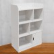 Детска Секция GINGER HOME за Съхранение на Книжки и Играчки, Етажерка с 4 Нива и Вратичка - Бяла Детска Секция GINGER HOME за Съхранение на Книжки и Играчки, Етажерка с 4 Нива и Вратичка - Бяла