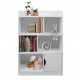 Детска Секция GINGER HOME за Съхранение на Книжки и Играчки, Етажерка с 4 Нива и Вратичка - Бяла Детска Секция GINGER HOME за Съхранение на Книжки и Играчки, Етажерка с 4 Нива и Вратичка - Бяла