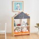 Детски Шкаф GINGER HOME, Етажерка за Играчки и Книжки с Черна Дъска за Писане, Къщичка, Дърво Детски Шкаф GINGER HOME, Етажерка за Играчки и Книжки с Черна Дъска за Писане, Къщичка, Дърво