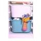 Детски Шкаф GINGER HOME, Етажерка за Играчки с 4 Кутии за Съхранение, Бял Детски Шкаф GINGER HOME, Етажерка за Играчки с 4 Кутии за Съхранение, Бял