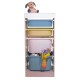 Детски Шкаф GINGER HOME, Етажерка за Играчки с 4 Кутии за Съхранение, Бял Детски Шкаф GINGER HOME, Етажерка за Играчки с 4 Кутии за Съхранение, Бял