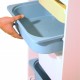 Детски Шкаф GINGER HOME, Етажерка за Играчки с 4 Кутии за Съхранение, Бял Детски Шкаф GINGER HOME, Етажерка за Играчки с 4 Кутии за Съхранение, Бял