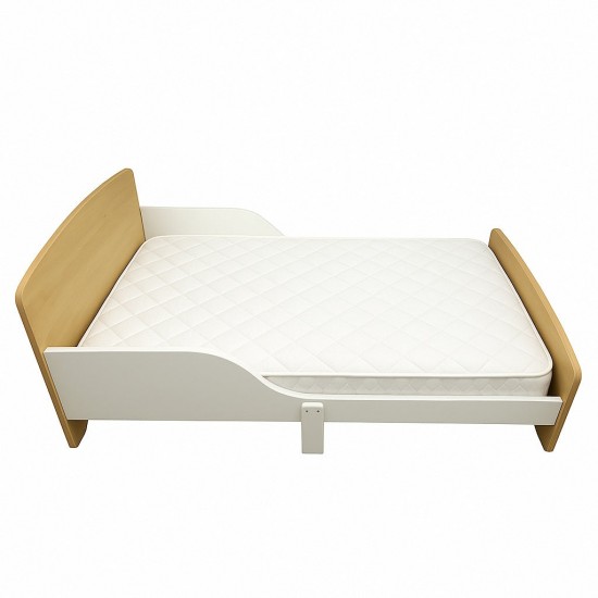 Детско Дървено Легло със Защита и Подматрачна Рамка 140/70 см – GINGER HOME