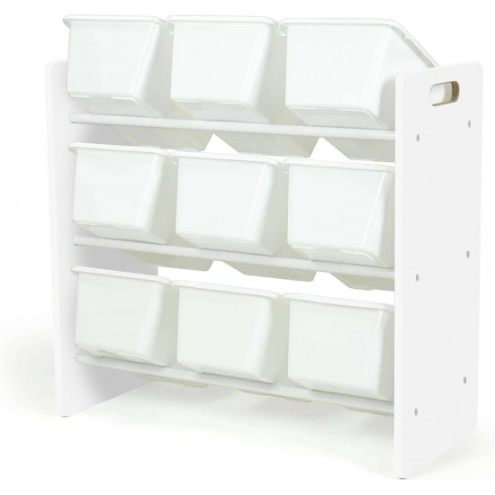 Етажерка за играчки GINGER HOME с 9 Кутии за Съхранение WHITE JWTR-3006 Етажерка за играчки GINGER HOME с 9 Кутии за Съхранение WHITE JWTR-3006