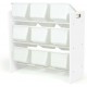 Етажерка за играчки GINGER HOME с 9 Кутии за Съхранение WHITE JWTR-3006 Етажерка за играчки GINGER HOME с 9 Кутии за Съхранение WHITE JWTR-3006