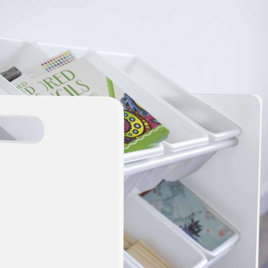 Етажерка за играчки GINGER HOME с 9 Кутии за Съхранение WHITE JWTR-3006 Етажерка за играчки GINGER HOME с 9 Кутии за Съхранение WHITE JWTR-3006