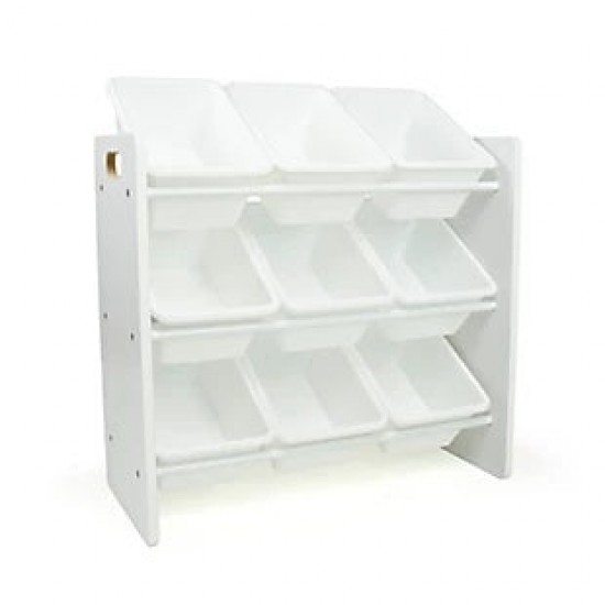 Етажерка за играчки GINGER HOME с 9 Кутии за Съхранение WHITE JWTR-3006 Етажерка за играчки GINGER HOME с 9 Кутии за Съхранение WHITE JWTR-3006