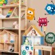 Комплект 4 броя стикери MONSTER за декорация на детска стая, стена, прозорец, мебели Комплект 4 броя стикери MONSTER за декорация на детска стая, стена, прозорец, мебели