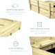 Голям Детски Пясъчник с Пейки и Сгъваем Капак GINGER HOME 157x157x21см, Дървен Голям Детски Пясъчник с Пейки и Сгъваем Капак GINGER HOME 157x157x21см, Дървен