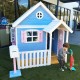 Голяма Дървена Детска Къща с Веранда GINGER HOME, 194x229x210 см, за Игри и Забавления на Открито Голяма Дървена Детска Къща с Веранда GINGER HOME, 194x229x210 см, за Игри и Забавления на Открито