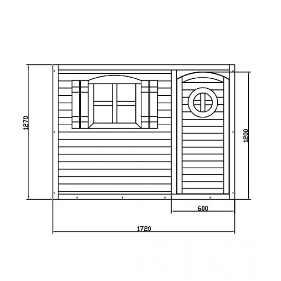 Голяма Дървена Детска Къща с Веранда GINGER HOME, 194x229x210 см, за Игри и Забавления на Открито Голяма Дървена Детска Къща с Веранда GINGER HOME, 194x229x210 см, за Игри и Забавления на Открито