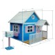 Голяма Дървена Детска Къща с Веранда GINGER HOME, 194x229x210 см, за Игри и Забавления на Открито Голяма Дървена Детска Къща с Веранда GINGER HOME, 194x229x210 см, за Игри и Забавления на Открито