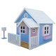 Голяма Дървена Детска Къща с Веранда GINGER HOME, 194x229x210 см, за Игри и Забавления на Открито Голяма Дървена Детска Къща с Веранда GINGER HOME, 194x229x210 см, за Игри и Забавления на Открито