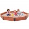 Голям Детски Пясъчник GINGER HOME, Дървен OCTAGON, Водоустойчиво Покривало, 199х199х23 см. Голям Детски Пясъчник GINGER HOME, Дървен OCTAGON, Водоустойчиво Покривало, 199х199х23 см.