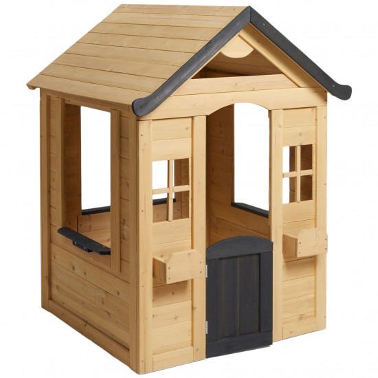 Детска Къща GINGER HOME, Дървена, Игра на Открито в Двора и Градината, 140 х 112 x 108 см.