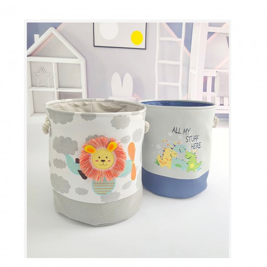 Кош за Играчки, Дрехи, Пране, Сгъваем, с Удобни Дръжки, за Детска стая, Спалня, Дневна - Лъвче Кош за Играчки, Дрехи, Пране, Сгъваем, с Удобни Дръжки, за Детска стая, Спалня, Дневна - Лъвче