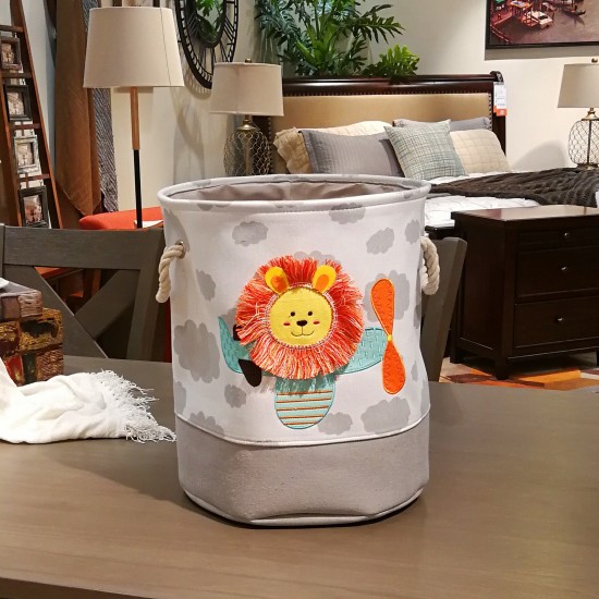 Кош за Играчки, Дрехи, Пране, Сгъваем, с Удобни Дръжки, за Детска стая, Спалня, Дневна - Лъвче Кош за Играчки, Дрехи, Пране, Сгъваем, с Удобни Дръжки, за Детска стая, Спалня, Дневна - Лъвче