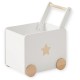 Кутия за Играчки GINGER HOME с Колелца за Бутане, Дървена, Бяла, 38х45х54 см. Кутия за Играчки GINGER HOME с Колелца за Бутане, Дървена, Бяла, 38х45х54 см.