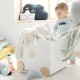Кутия за Играчки GINGER HOME с Колелца за Бутане, Дървена, Бяла, 38х45х54 см. Кутия за Играчки GINGER HOME с Колелца за Бутане, Дървена, Бяла, 38х45х54 см.