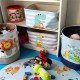 Кутия за Съхранение на Играчки, Дрехи, Козметика, Сгъваема, с Удобни Дръжки, за Детска стая, Спалня, Дневна - Жираф
