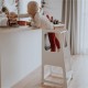 Монтесори Кула GINGER HOME, Образователно Столче с Черна Дъска и Регулируема Височина, Бяла, за Деца от 1-4 години Монтесори Кула GINGER HOME, Образователно Столче с Черна Дъска и Регулируема Височина, Бяла, за Деца от 1-4 години
