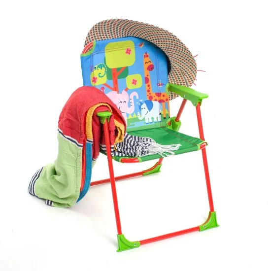 Сгъваемо Детско Столче TOFFY със Забавен Дизайн – За Дом, Градина и Плаж