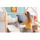 Детско Легло Къщичка GINGER HOME, Монтесори, Двуетажно, Пързалка, Черна Дъска, Подматрачна Рамка 90х200 см Детско Легло Къщичка GINGER HOME, Монтесори, Двуетажно, Пързалка, Черна Дъска, Подматрачна Рамка 90х200 см