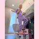 Детско Столче GINGER HOME, Дървено Стъпало на 2 Нива, Стълба за Детска Стая, розово, SUPER GIRL Детско Столче GINGER HOME, Дървено Стъпало на 2 Нива, Стълба за Детска Стая, розово, SUPER GIRL