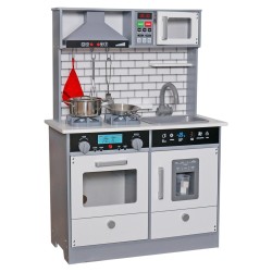 Детска Дървена Кухня GINGER HOME със Звук, Светлина, Бяла W10C493J Детска Дървена Кухня GINGER HOME със Звук, Светлина, Бяла W10C493J